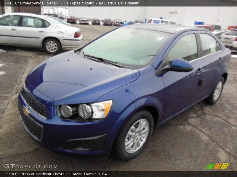 Blue Topaz Metallic / Jet Black/Dark Titanium 2013 Chevrolet Sonic LT Sedan