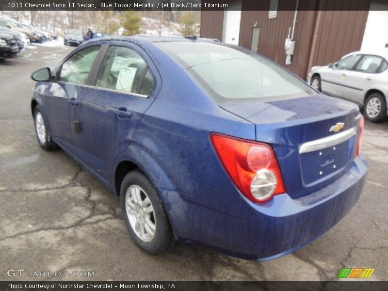 Blue Topaz Metallic / Jet Black/Dark Titanium 2013 Chevrolet Sonic LT Sedan