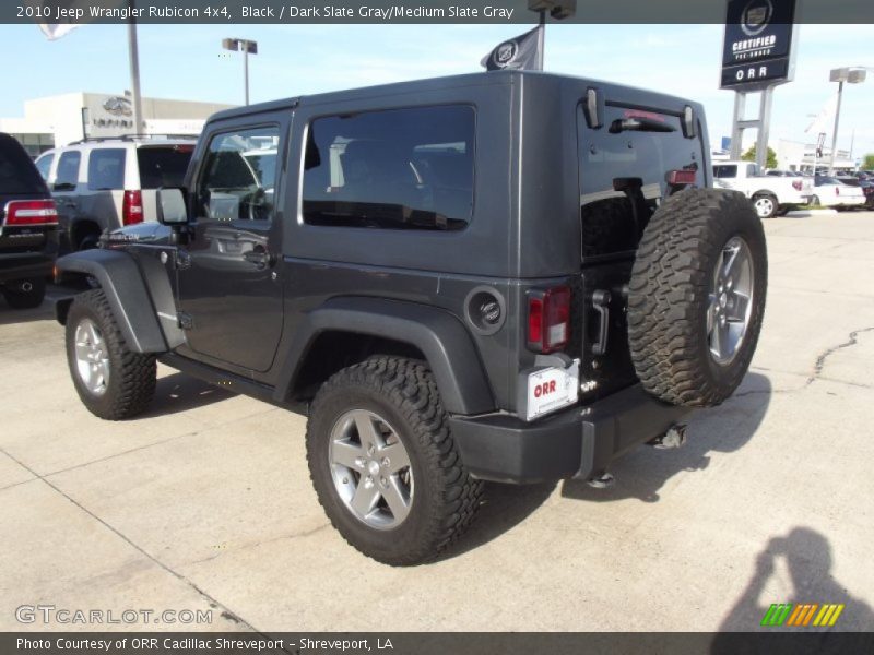 Black / Dark Slate Gray/Medium Slate Gray 2010 Jeep Wrangler Rubicon 4x4