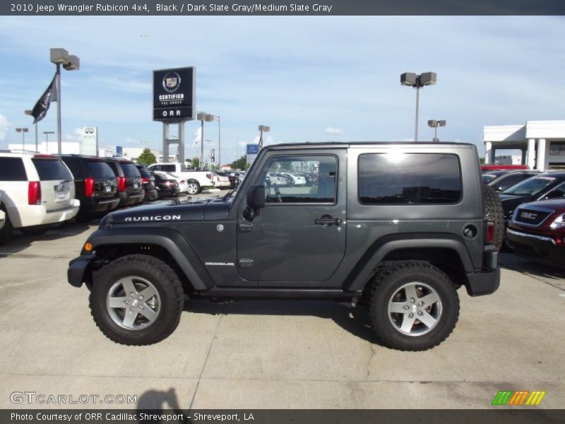Black / Dark Slate Gray/Medium Slate Gray 2010 Jeep Wrangler Rubicon 4x4