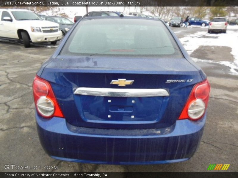 Blue Topaz Metallic / Jet Black/Dark Titanium 2013 Chevrolet Sonic LT Sedan