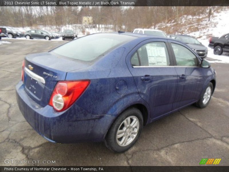 Blue Topaz Metallic / Jet Black/Dark Titanium 2013 Chevrolet Sonic LT Sedan