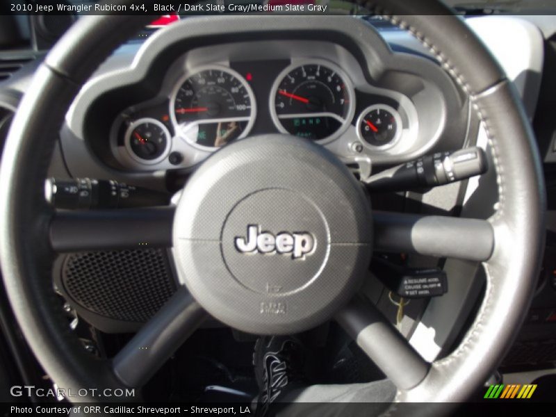 Black / Dark Slate Gray/Medium Slate Gray 2010 Jeep Wrangler Rubicon 4x4