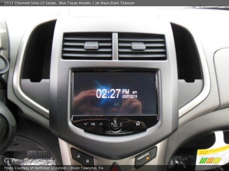 Blue Topaz Metallic / Jet Black/Dark Titanium 2013 Chevrolet Sonic LT Sedan