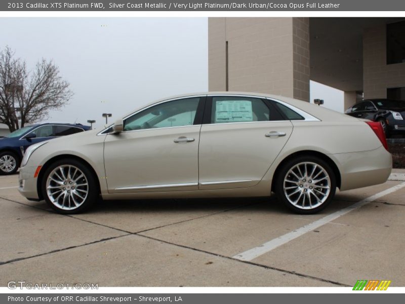 Silver Coast Metallic / Very Light Platinum/Dark Urban/Cocoa Opus Full Leather 2013 Cadillac XTS Platinum FWD