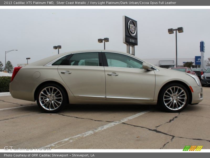 Silver Coast Metallic / Very Light Platinum/Dark Urban/Cocoa Opus Full Leather 2013 Cadillac XTS Platinum FWD