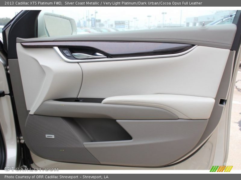 Silver Coast Metallic / Very Light Platinum/Dark Urban/Cocoa Opus Full Leather 2013 Cadillac XTS Platinum FWD