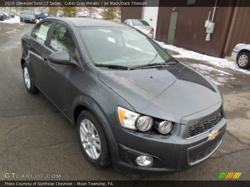 Cyber Gray Metallic / Jet Black/Dark Titanium 2013 Chevrolet Sonic LT Sedan