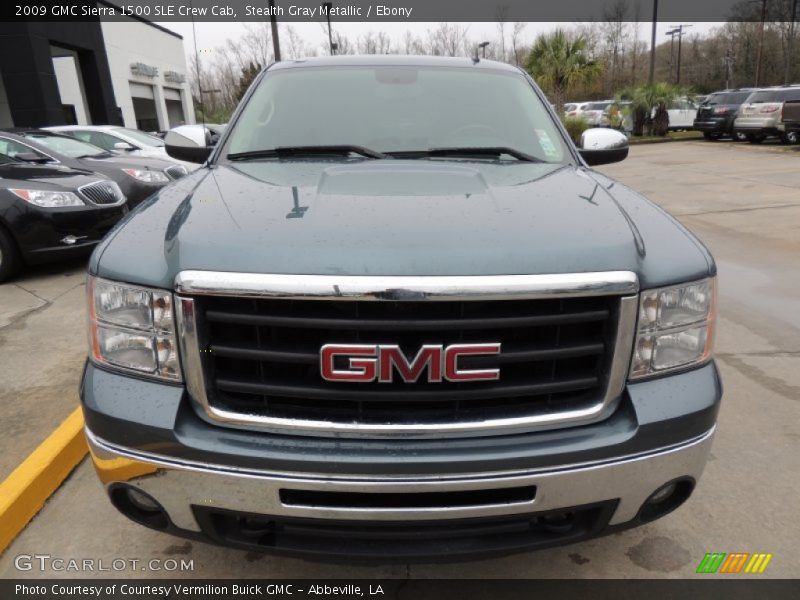 Stealth Gray Metallic / Ebony 2009 GMC Sierra 1500 SLE Crew Cab