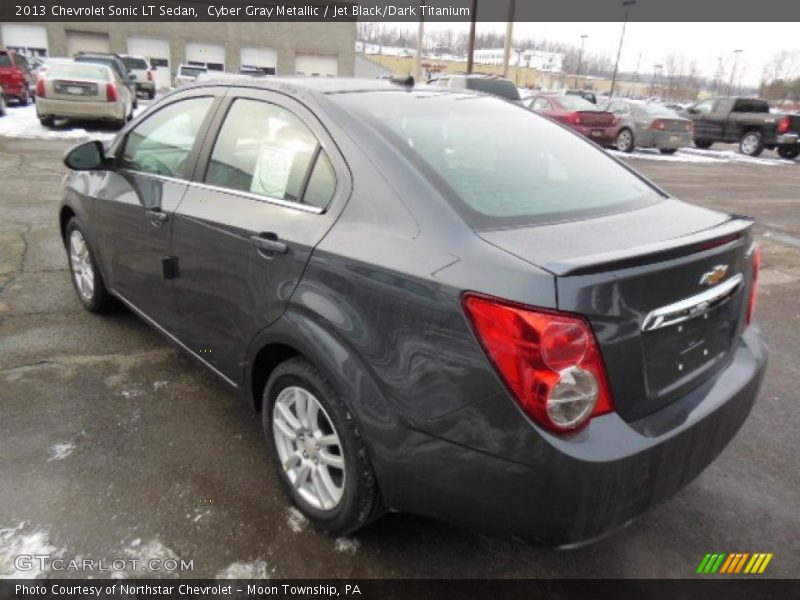Cyber Gray Metallic / Jet Black/Dark Titanium 2013 Chevrolet Sonic LT Sedan