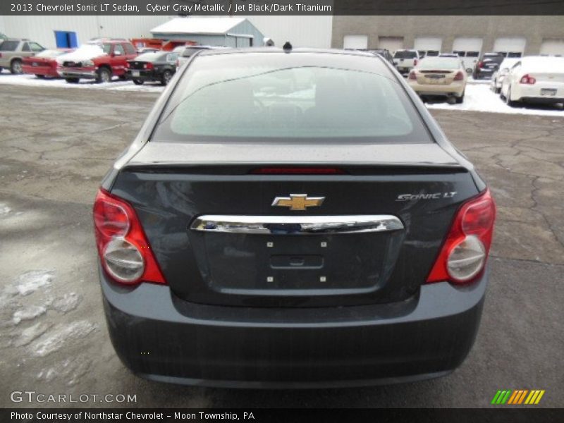 Cyber Gray Metallic / Jet Black/Dark Titanium 2013 Chevrolet Sonic LT Sedan