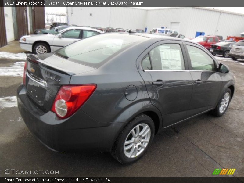 Cyber Gray Metallic / Jet Black/Dark Titanium 2013 Chevrolet Sonic LT Sedan