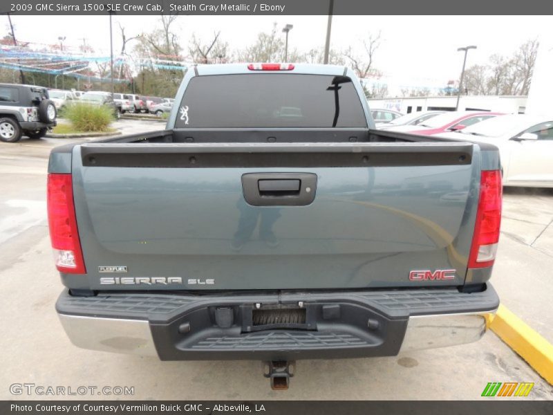 Stealth Gray Metallic / Ebony 2009 GMC Sierra 1500 SLE Crew Cab