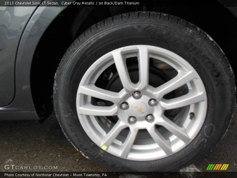 Cyber Gray Metallic / Jet Black/Dark Titanium 2013 Chevrolet Sonic LT Sedan