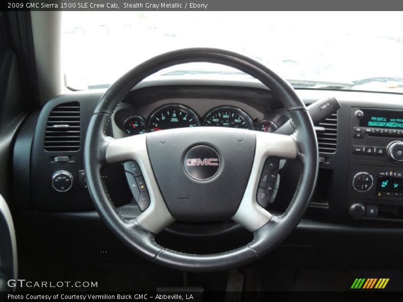  2009 Sierra 1500 SLE Crew Cab Steering Wheel