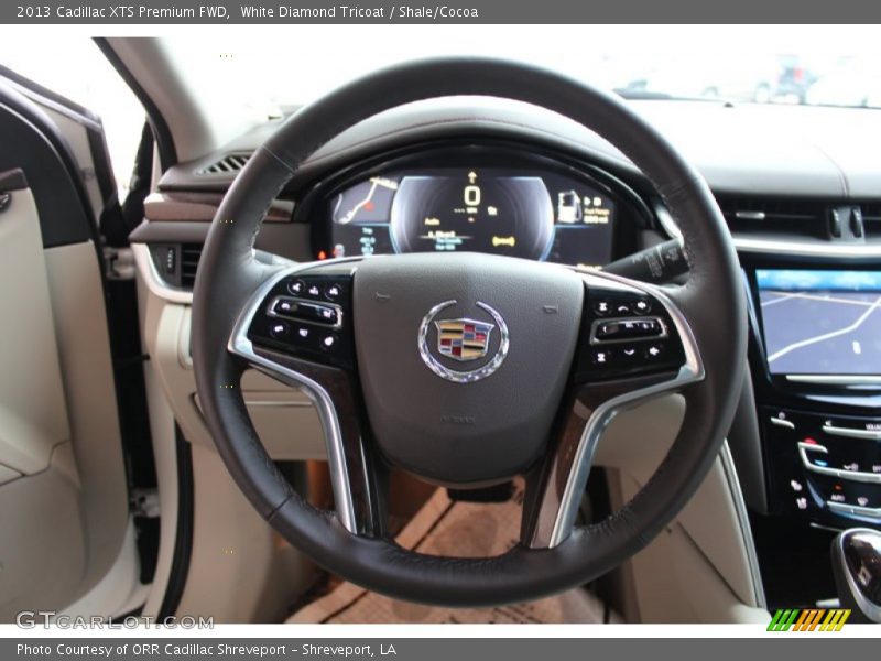 White Diamond Tricoat / Shale/Cocoa 2013 Cadillac XTS Premium FWD