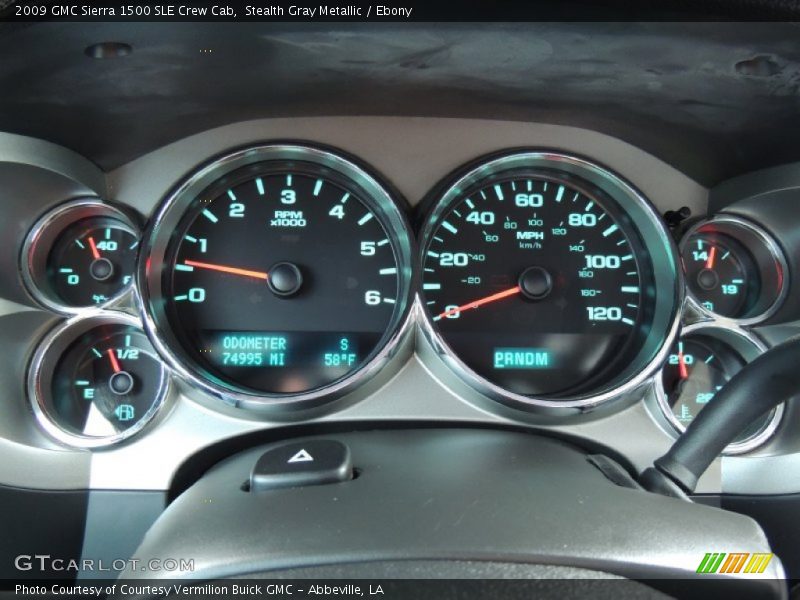  2009 Sierra 1500 SLE Crew Cab SLE Crew Cab Gauges