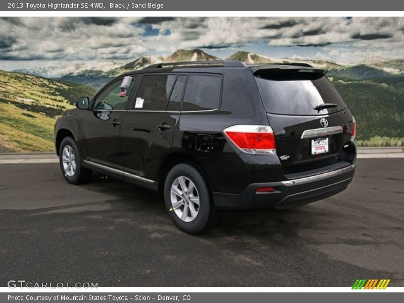 Black / Sand Beige 2013 Toyota Highlander SE 4WD