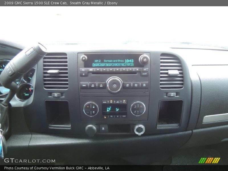 Stealth Gray Metallic / Ebony 2009 GMC Sierra 1500 SLE Crew Cab