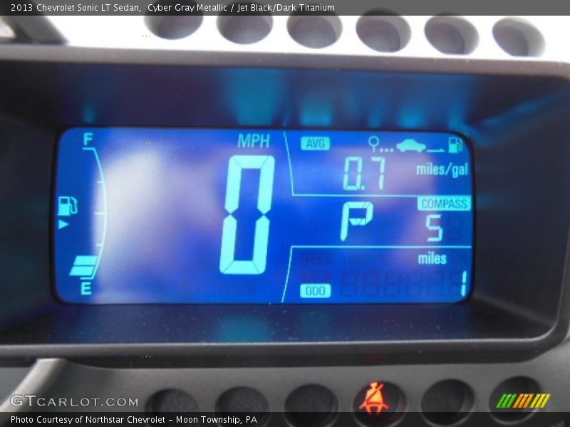 Cyber Gray Metallic / Jet Black/Dark Titanium 2013 Chevrolet Sonic LT Sedan