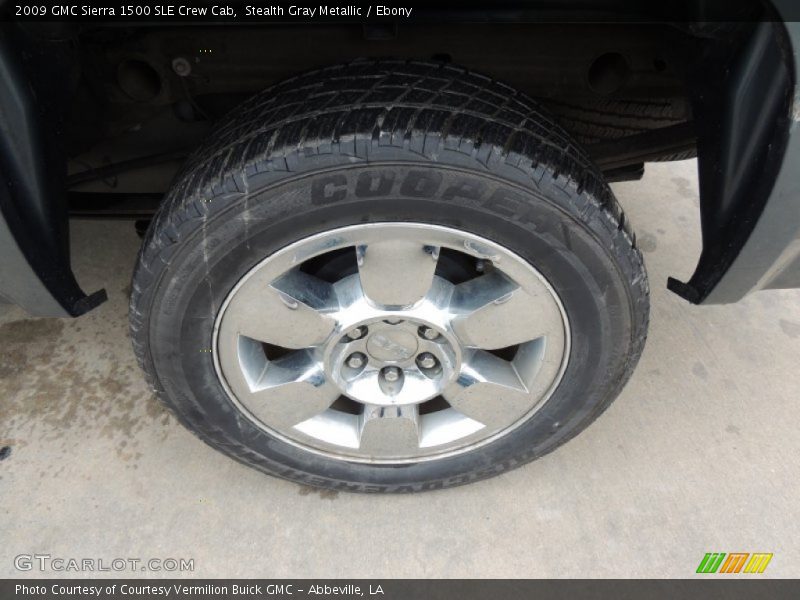 Stealth Gray Metallic / Ebony 2009 GMC Sierra 1500 SLE Crew Cab
