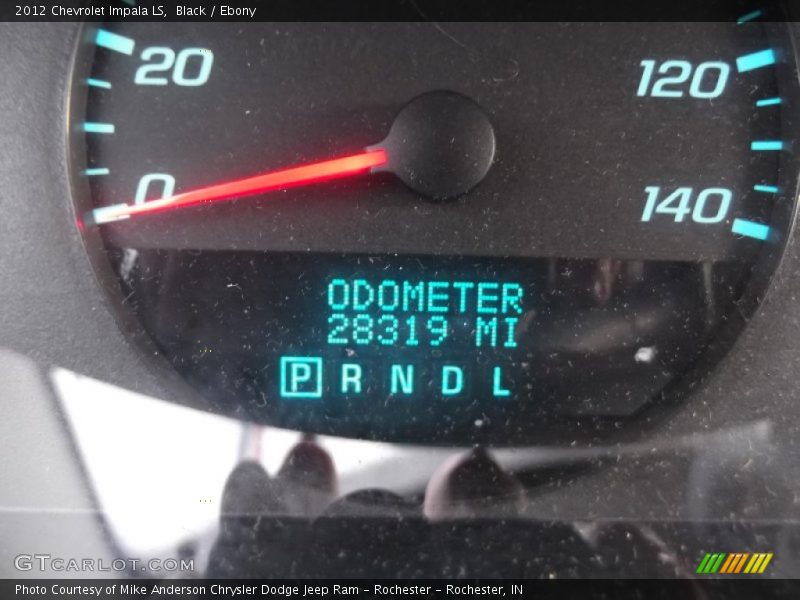Black / Ebony 2012 Chevrolet Impala LS