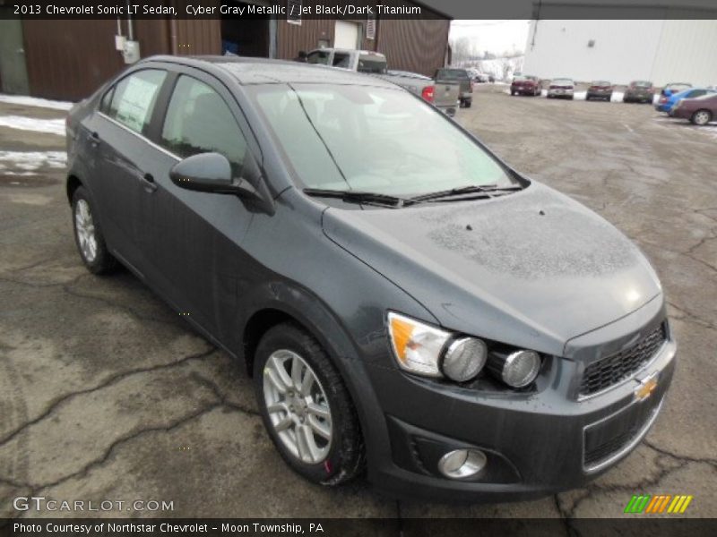 Cyber Gray Metallic / Jet Black/Dark Titanium 2013 Chevrolet Sonic LT Sedan