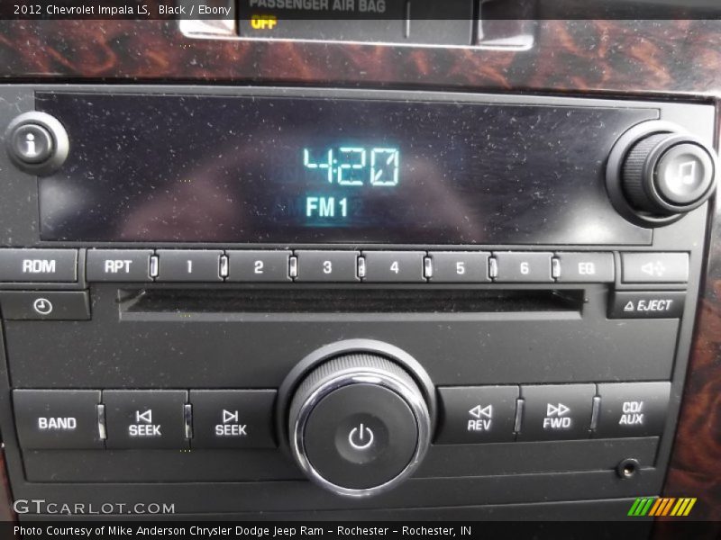 Black / Ebony 2012 Chevrolet Impala LS