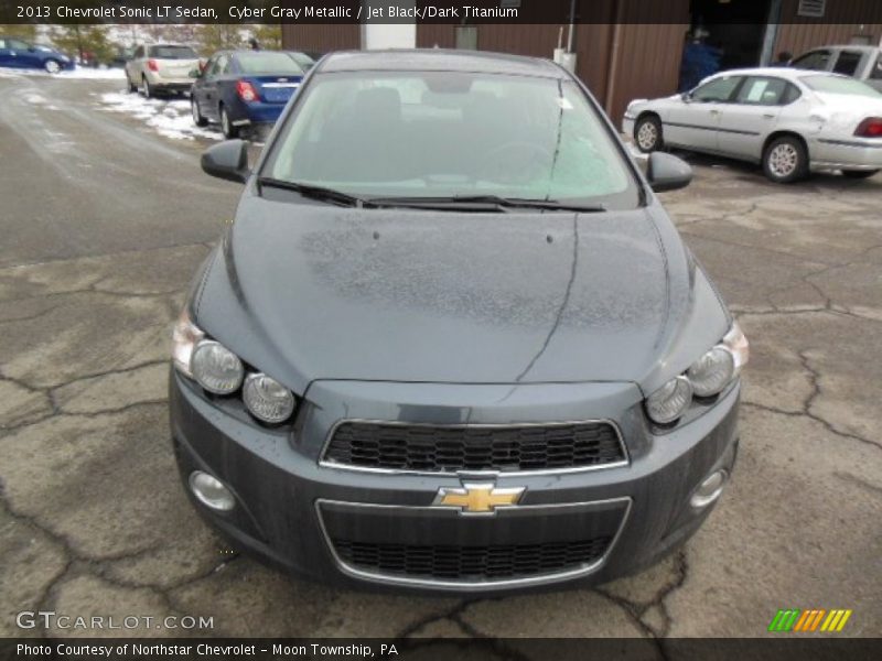 Cyber Gray Metallic / Jet Black/Dark Titanium 2013 Chevrolet Sonic LT Sedan