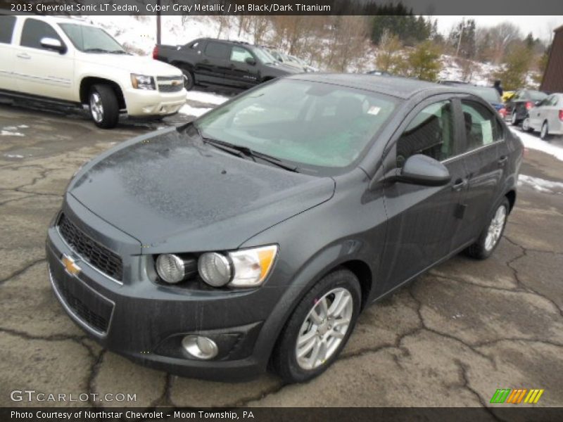 Cyber Gray Metallic / Jet Black/Dark Titanium 2013 Chevrolet Sonic LT Sedan