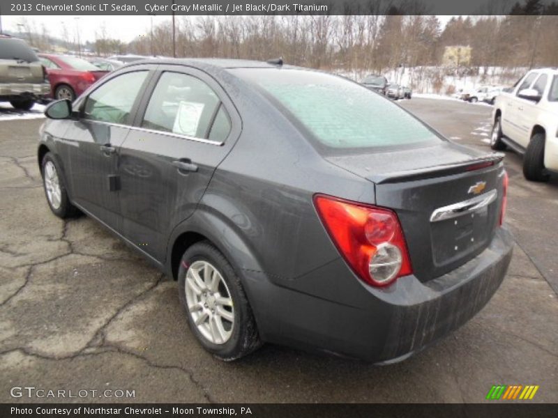 Cyber Gray Metallic / Jet Black/Dark Titanium 2013 Chevrolet Sonic LT Sedan