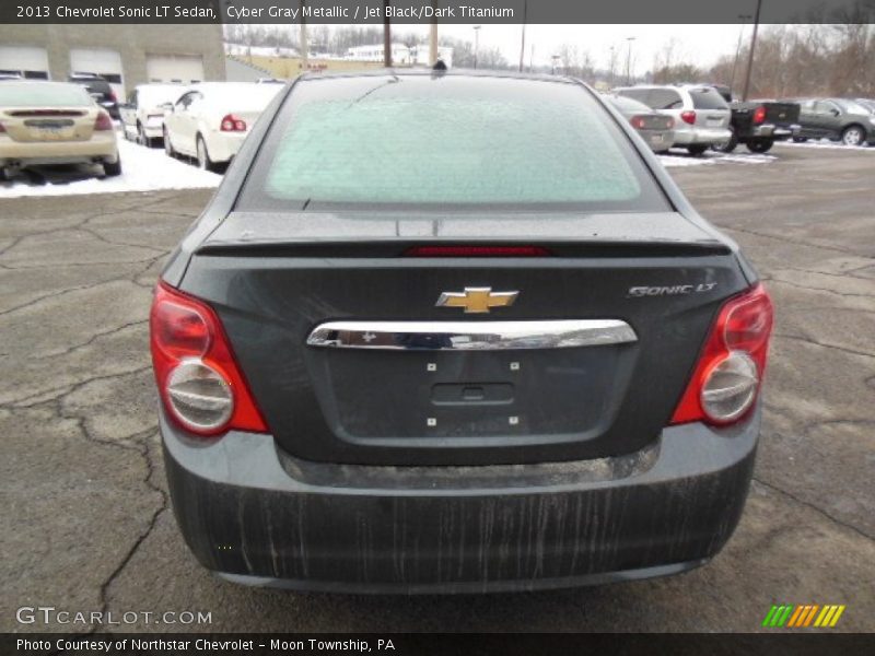 Cyber Gray Metallic / Jet Black/Dark Titanium 2013 Chevrolet Sonic LT Sedan