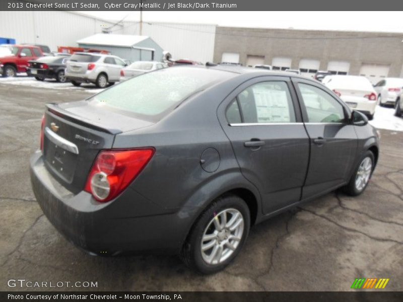 Cyber Gray Metallic / Jet Black/Dark Titanium 2013 Chevrolet Sonic LT Sedan