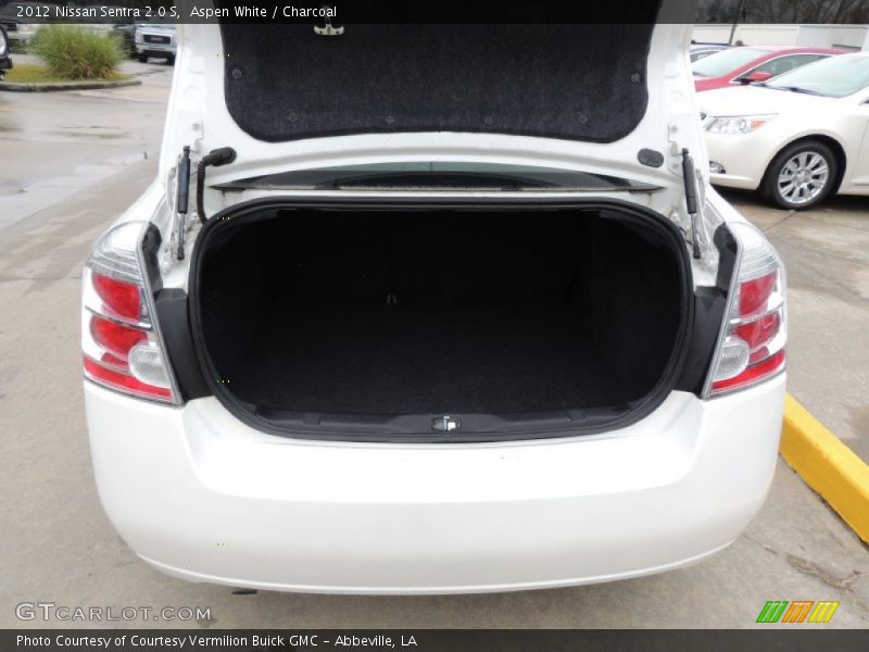 Aspen White / Charcoal 2012 Nissan Sentra 2.0 S