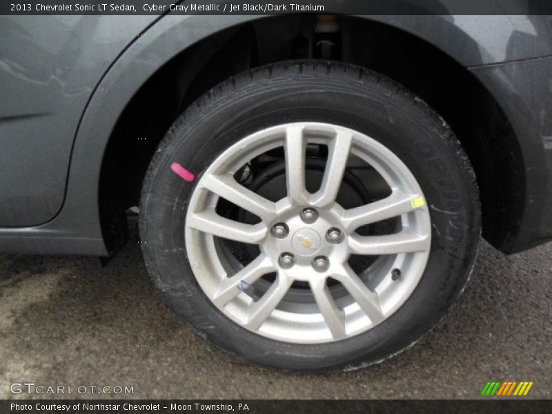 Cyber Gray Metallic / Jet Black/Dark Titanium 2013 Chevrolet Sonic LT Sedan