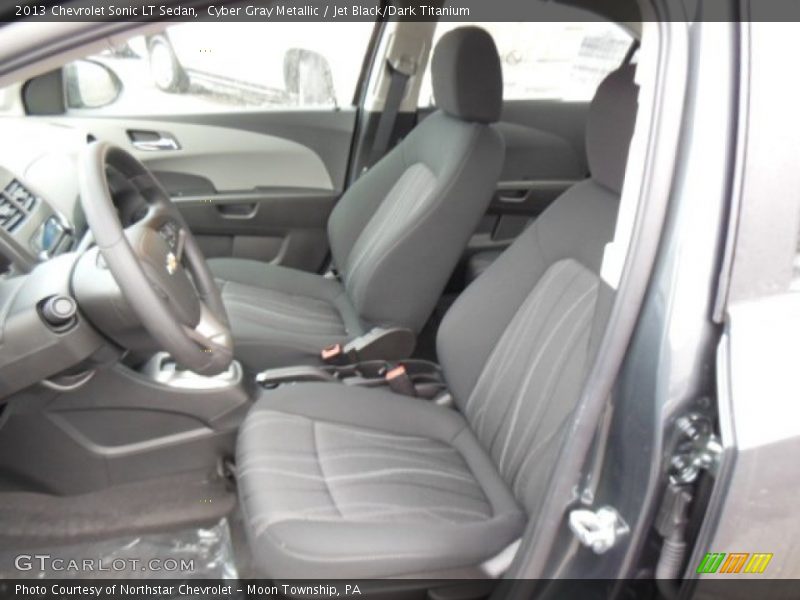 Cyber Gray Metallic / Jet Black/Dark Titanium 2013 Chevrolet Sonic LT Sedan
