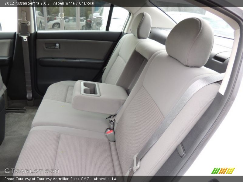 Aspen White / Charcoal 2012 Nissan Sentra 2.0 S