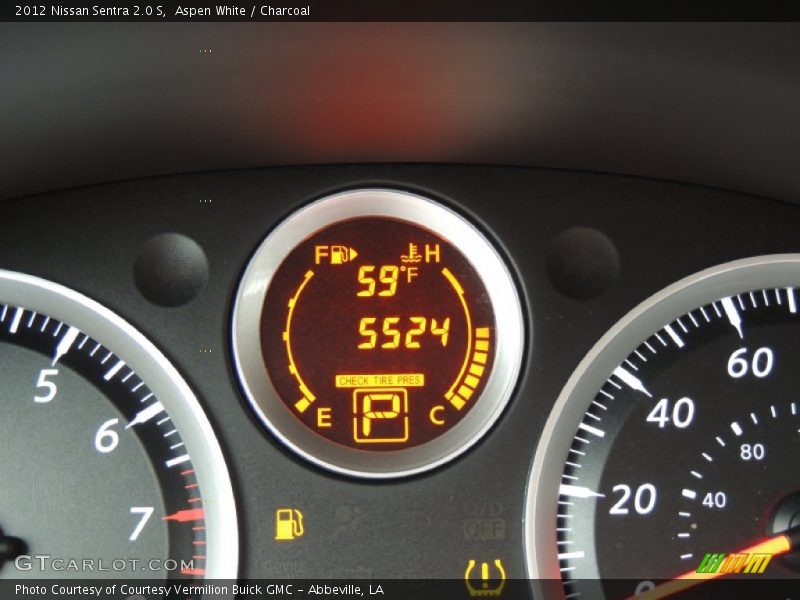 Aspen White / Charcoal 2012 Nissan Sentra 2.0 S
