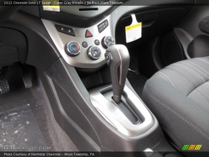 Cyber Gray Metallic / Jet Black/Dark Titanium 2013 Chevrolet Sonic LT Sedan