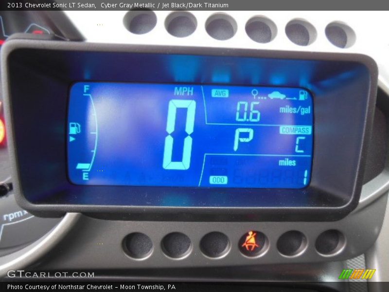 Cyber Gray Metallic / Jet Black/Dark Titanium 2013 Chevrolet Sonic LT Sedan