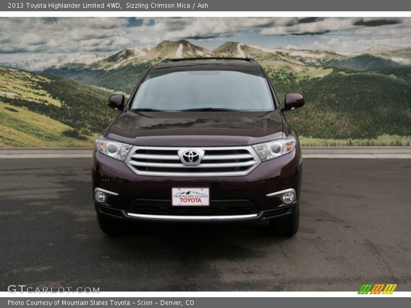 Sizzling Crimson Mica / Ash 2013 Toyota Highlander Limited 4WD