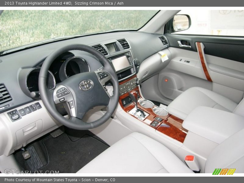 Sizzling Crimson Mica / Ash 2013 Toyota Highlander Limited 4WD
