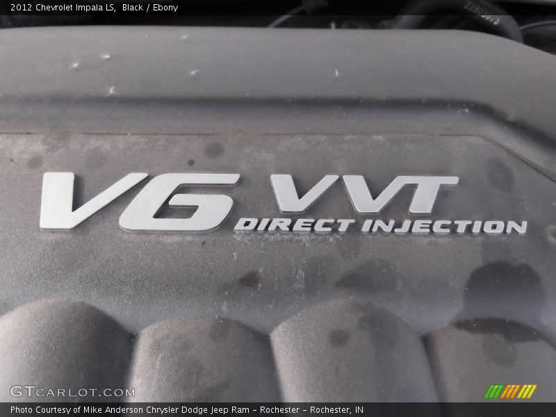 Black / Ebony 2012 Chevrolet Impala LS