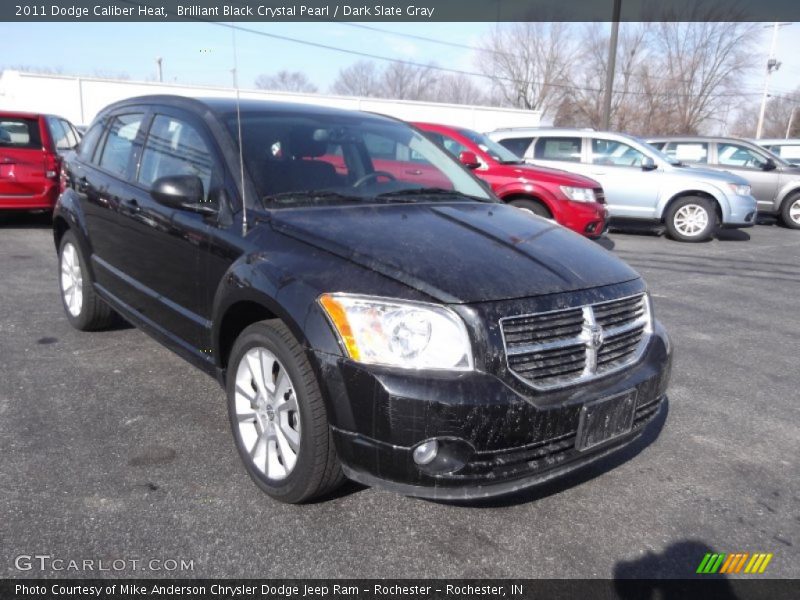 Brilliant Black Crystal Pearl / Dark Slate Gray 2011 Dodge Caliber Heat