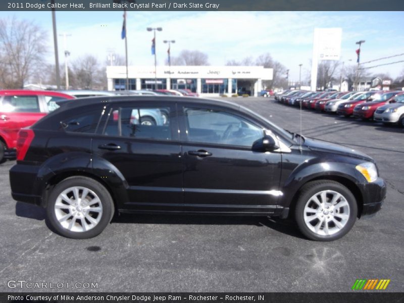 Brilliant Black Crystal Pearl / Dark Slate Gray 2011 Dodge Caliber Heat