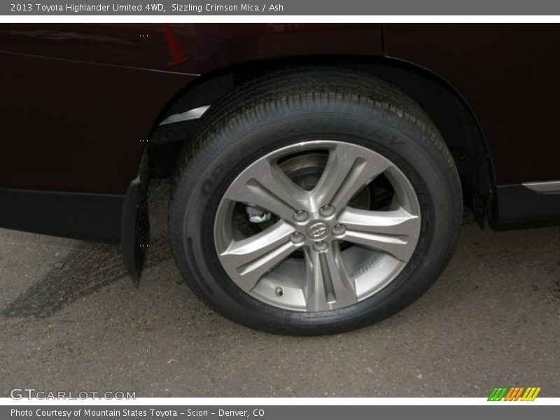Sizzling Crimson Mica / Ash 2013 Toyota Highlander Limited 4WD