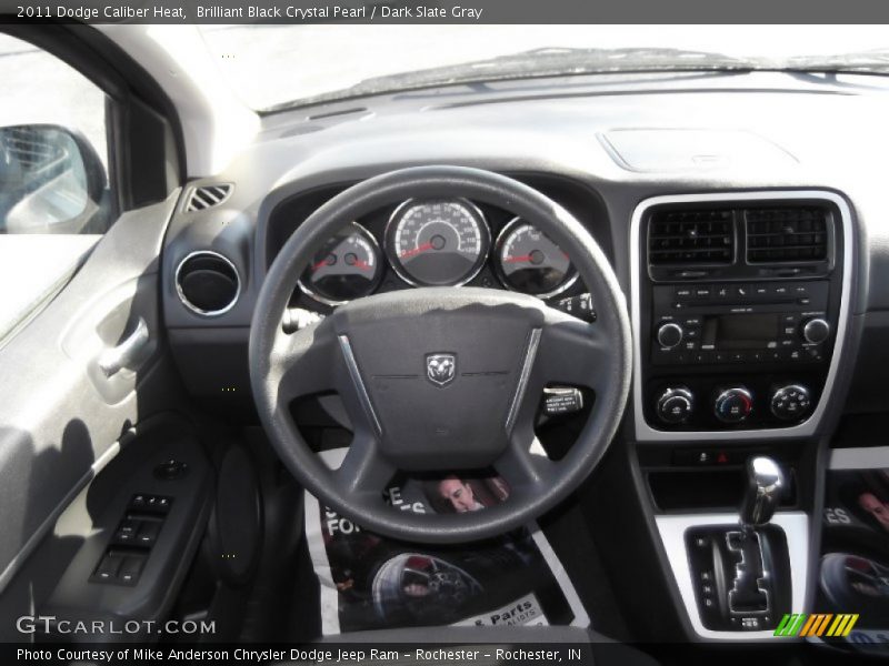 Brilliant Black Crystal Pearl / Dark Slate Gray 2011 Dodge Caliber Heat