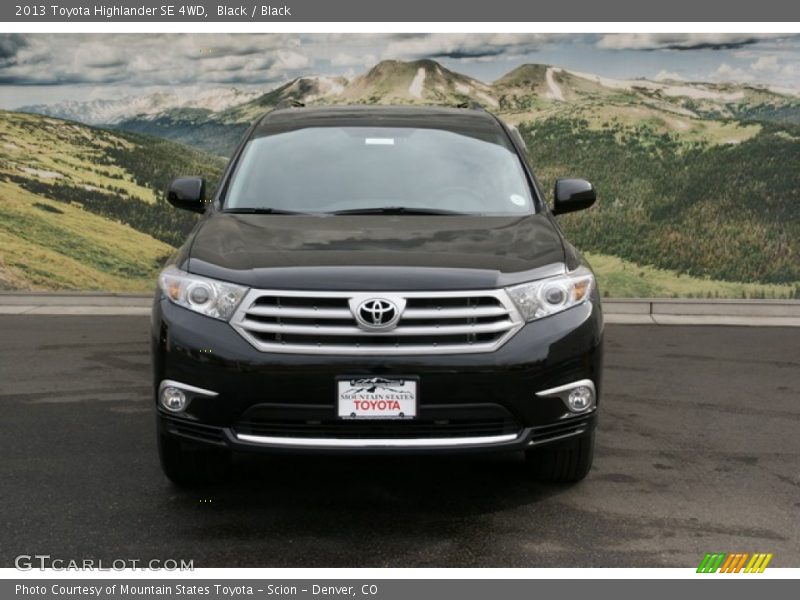 Black / Black 2013 Toyota Highlander SE 4WD