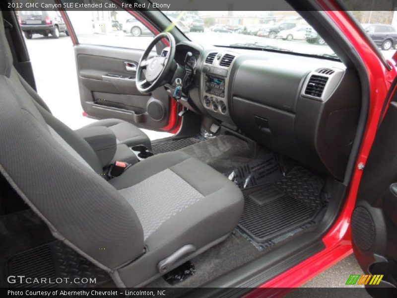  2012 Canyon SLE Extended Cab Ebony Interior