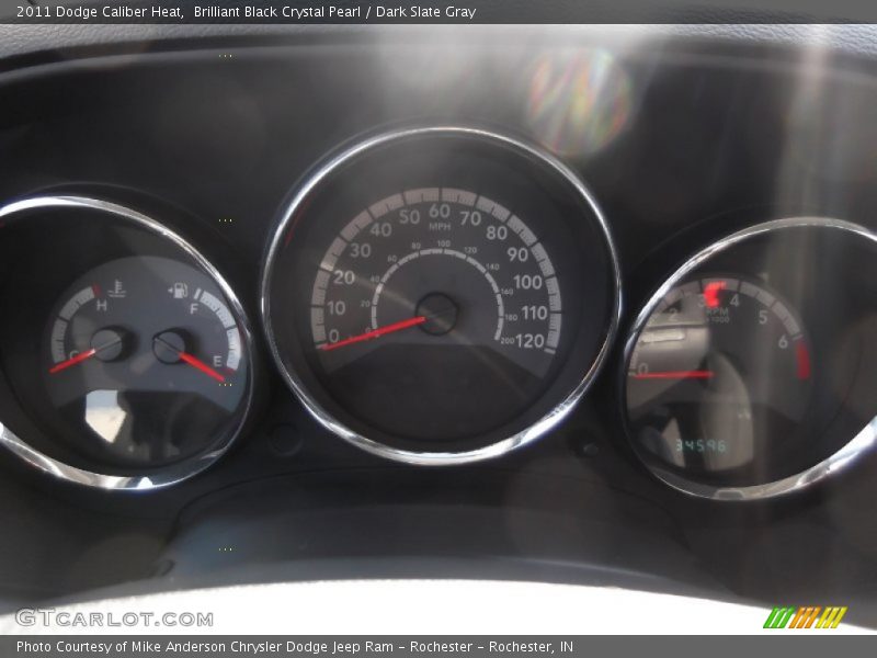 Brilliant Black Crystal Pearl / Dark Slate Gray 2011 Dodge Caliber Heat
